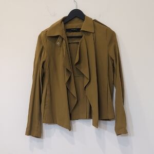 Mustard Yellow Open Cardigan